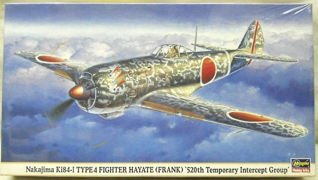 Hasegawa 1/48 Nakajima Ki-84 -I Type 4 Hayate Frank - 520th Temporary Intercept Group - (Ki43), 09364 plastic model kit